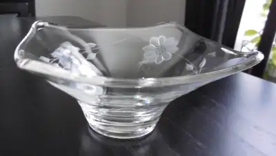 Cornflower Crystal Dish (W. J. Hughes), View more
