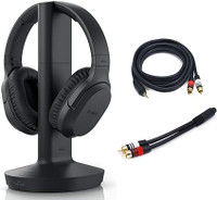 Sony RF400 Wireless Home Theater Headphones with Cables Bundle