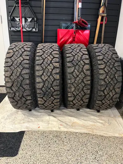 Set of Goodyear Wrangler Tires with stock 18 inch rims Tire Size - LT275 / 70R18 780-826-9872