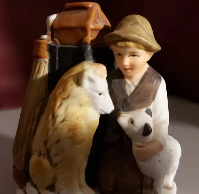 Vintage 1980 Norman Rockwell " Friends In Need" Boy With Dogs in Arts & Collectibles in Brantford - Image 6