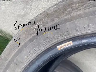 Hello I need two tires the size which i have listed, must be in very good shave...please send pictur...