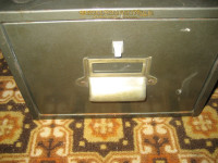 Vintage Metal Card Index File Cabinet