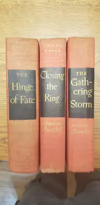 Winston Churchill Set of Three Vintage Books