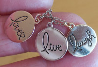 Live Laugh Love Necklace-Like New
