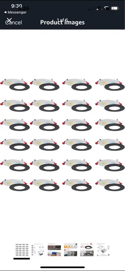 Nadair 24 Pack 3 inch LED Ultra Slim Recessed Lights, View more