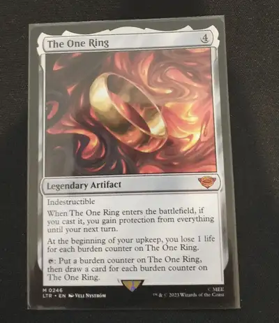Magic the Gathering: 1 x The One Ring MTG LoTD (Lord of the rings set) Asking price $120