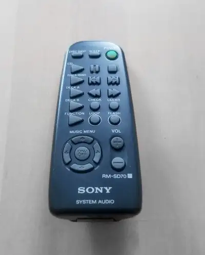 Sony RM-SD70S Remote Control for Stereo System, View more