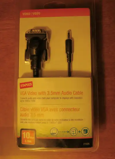 Extra Long VGA / Audio Cable, View more