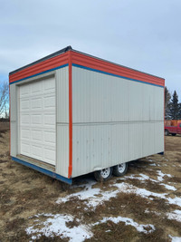 Enclosed office trailer storage seacan