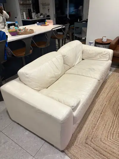 sofa cuir blanc, View more