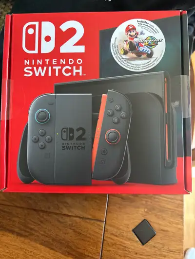 Nintendo Switch 2 Mario Cart Bundle. Features: Bundle Includes: Nintendo Switch 2 Console Mario Kart...