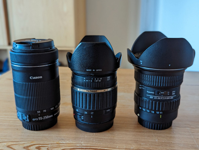 Canon T6i + 5 lenses and accessories dans Appareils photo et caméras  à Ouest de l’Île - Image 4
