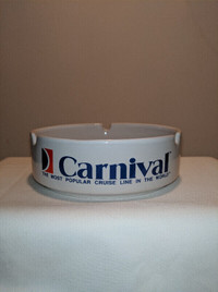 Carnival Cruise Lines Ceramic Ashtray