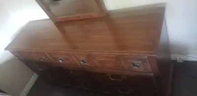 Vintage Dark Brown (Chestnut) Bedroom 5 Piece Furniture Set, View more