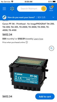 Canon PF- 06 printer head