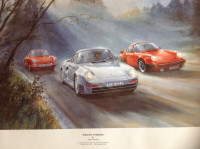 " Porsche Pedigree " Print #798/911 signed Alan Fearnley