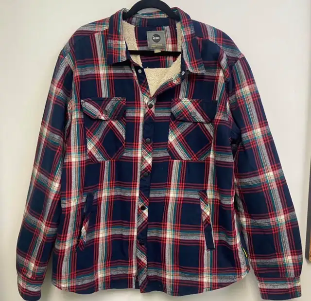 40 EAST - Men's Sherpa Lined Flannel Shirt Jacket (Size:XL) in Men's in City of Montréal - Image 2