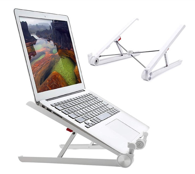Laptop stand in black lightweight-processed aluminum alloy (NEW) in Laptop Accessories in Mississauga / Peel Region - Image 3