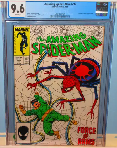 Amazing Spider-Man #296, CGC 9.6 W, Jan 1988, Doctor Octopus, View more