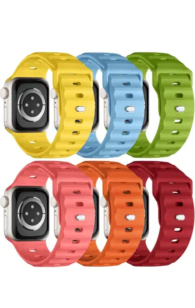 Sport Bands 6-Pack Compatible with Apple Watch Ultra 2 Band 49mm, View more