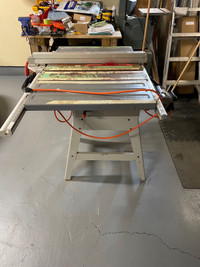 Table saw, band saw and planer