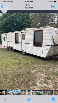 36’ homesteader camper trailer living home apt bunkie farm offic