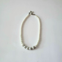 Vintage Pearl Rhinestone Crystal Choker Necklace