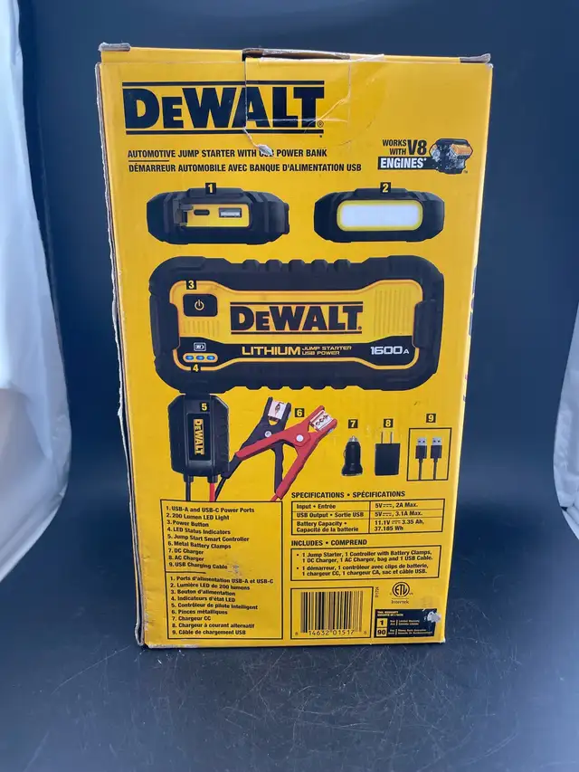 Dewalt DXAELJ16CA USB Power Bank Jump Starter | Other | City of Toronto ...