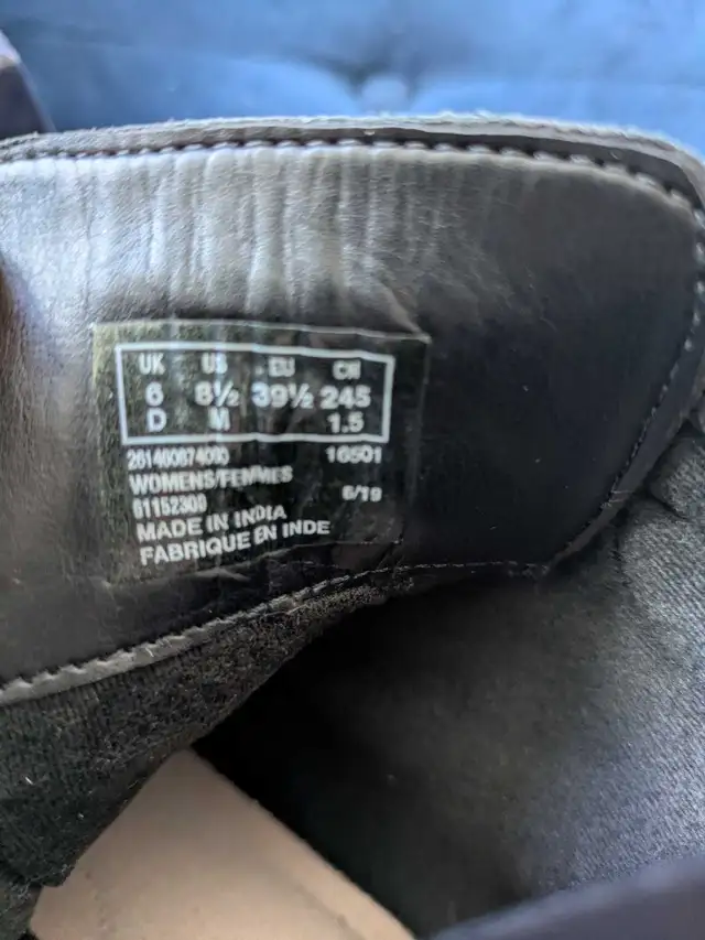 Clarks Hollis Jasmine Black Leather Lace-Up Ankle Boots 8.5 in Women's - Shoes in Calgary - Image 8