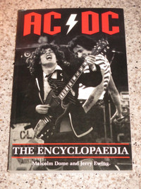 AC/DC THE ENCYCLOPEDIA BOOK PAPERBACK ENGLAND ROCK MUSIC