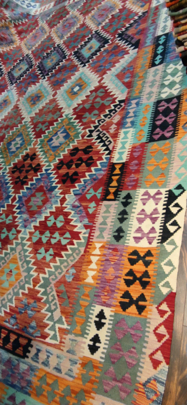 10x13 Afghan Kilim, washable rugs, Persian rug, Kilim rug, View more