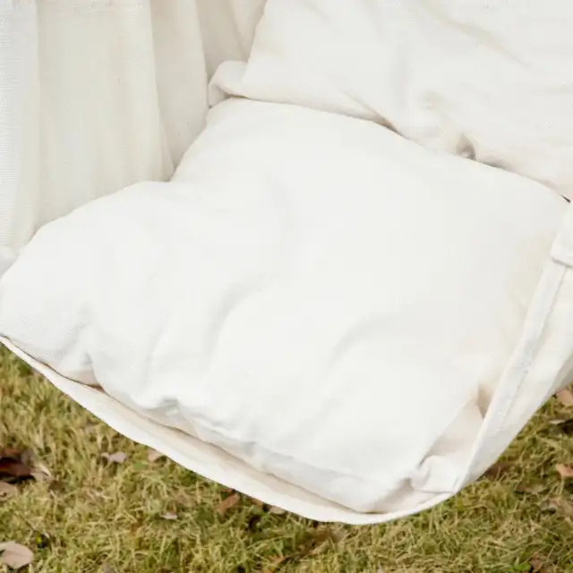 Hammock Chair Swing Hanging Macrame Chair Cotton w/ Two Soft in Chairs & Recliners in Markham / York Region - Image 11