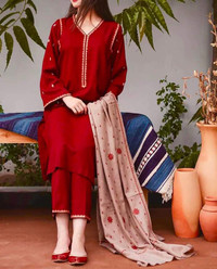 Dhanak 3pc suits with shawls new 