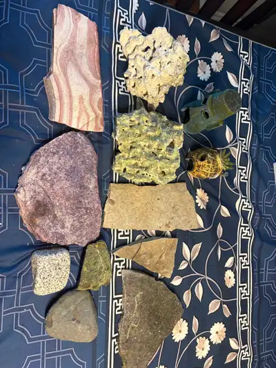 Aquarium rocks and decor set, View more
