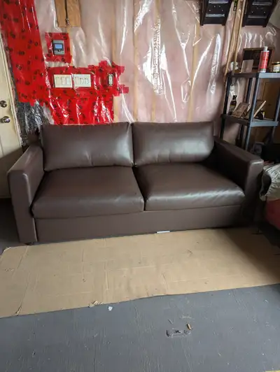 Sofa bed leather couch, View more