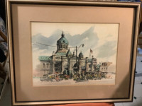 Canadian F. Schonberger’s Vintage “Kingston Market & City Hall”