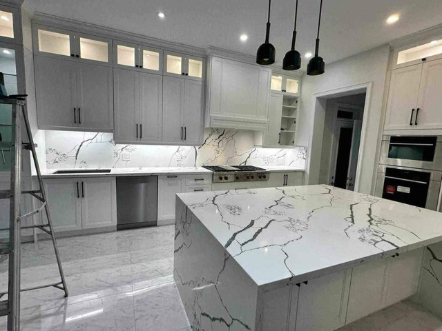 BIG SALE on Quartz Countertops and Backsplash!!! in Cabinets & Countertops in Kitchener / Waterloo - Image 2