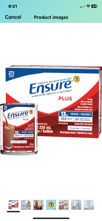 Ensure, meal supplement