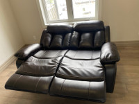ASHLEY Furniture -2 Seater Leather Lounge Couch