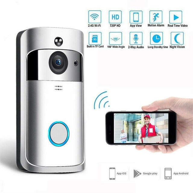 SmartWiFi Ring Doorbell Video Camera sonerie Intercom Interphone dans Appareils photo et caméras  à Longueuil/Rive Sud
