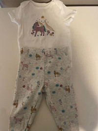 Brand New Carter’s Baby Girl 6-9 month Unicorn outfit 