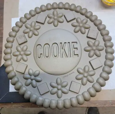 Never used, just taking up space in oven drawer....2 giant cookie pans made by Chicago Metallic out...