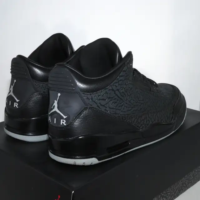 2011 Air Jordan 3 Retro Black FLIP Elephant Print Size 11 in Men's Shoes in City of Toronto - Image 4