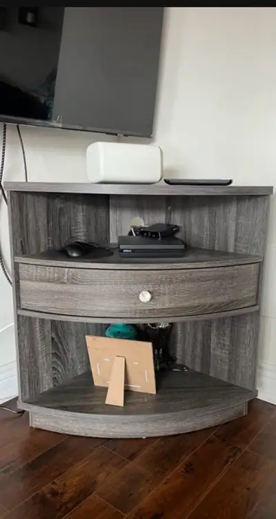 CORNER WOOD TV CABINET, View more