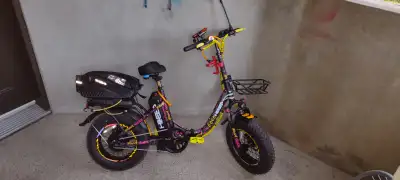 Vélos électrique, gros pneus, moteur 750W, barré à 32km/h., View more