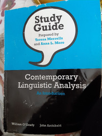 Contemporary linguistic analysis STUDY GUIDE