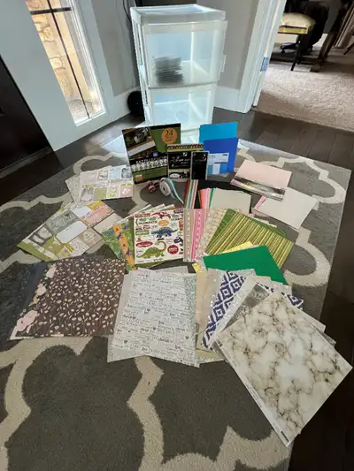 Scrapbooking Supplies - See all pictures to see what's included, View more