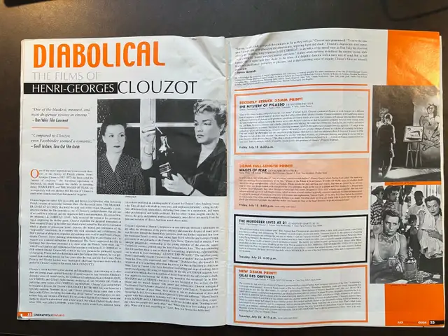 Cinematheque Ontario Summer 2003 Magazine. Carl Theodor Dreyer + in Magazines in City of Toronto - Image 5