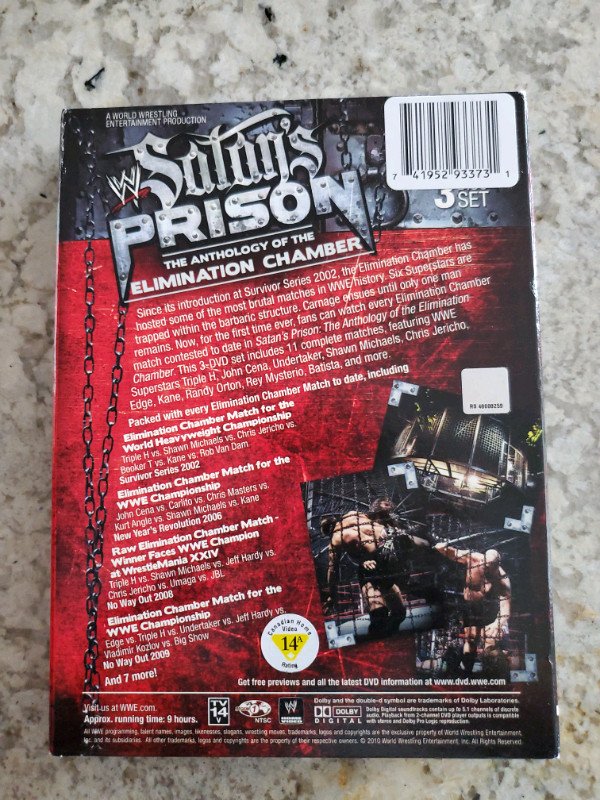Satan's Prison Elimination Chamber Anthology DVD in CDs, DVDs & Blu-ray in Mississauga / Peel Region - Image 2