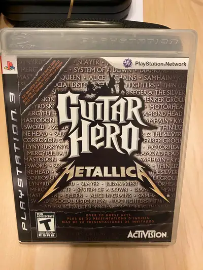 For sale Metallica Guitar Hero for the ps3 $35 obo Rock out this classic Local pick up in Barrie or...